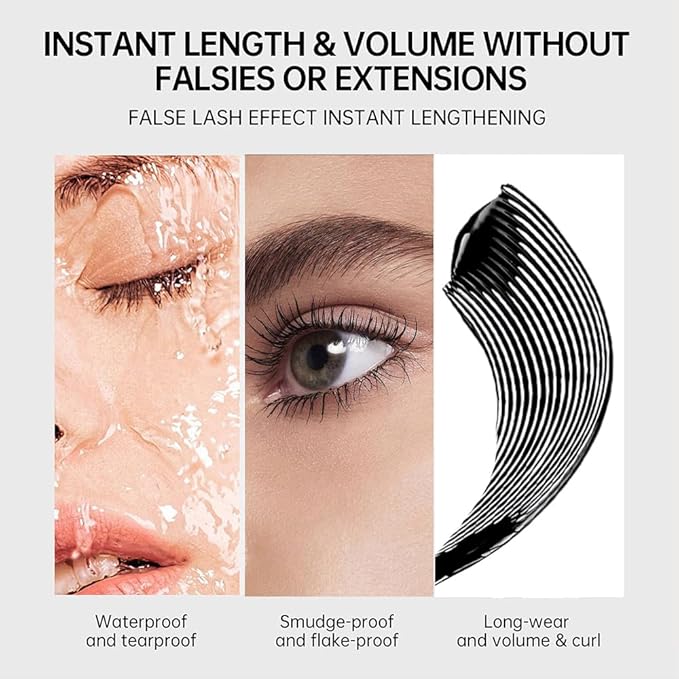 Colored Mascara for Eyelashes, Voluminous Colorful Mascara, Pink Purple Blue Green Red White Black Brown Lash Pack - Lengthening, Defining, Curling, Multiplying Formula (3Pcs-Blue+Green+Rose pink)