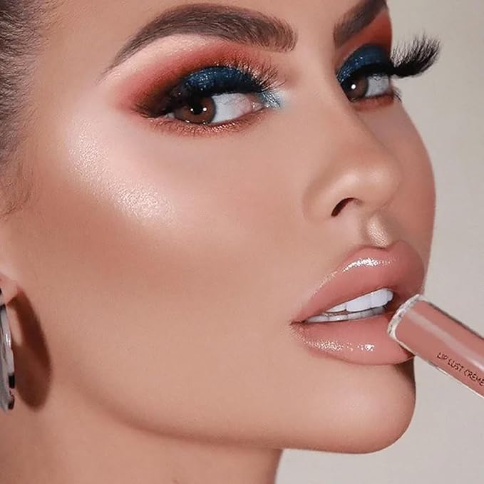 12 Colors Cream Texture Lipstick, 2025 Upgraded Lip Stain Long Lasting Waterproof, Non-Sticky Lip Staining Oil Full Coverage Lips Makeup (11)