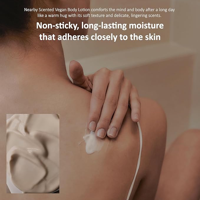 Hersteller Nearby Desert Wood Vegan Body Lotion 10.1 fl oz - Zero-Irritation Eco-Ceramide Formula with 100% Recyclable Packaging, Non-Sticky Moisturizing