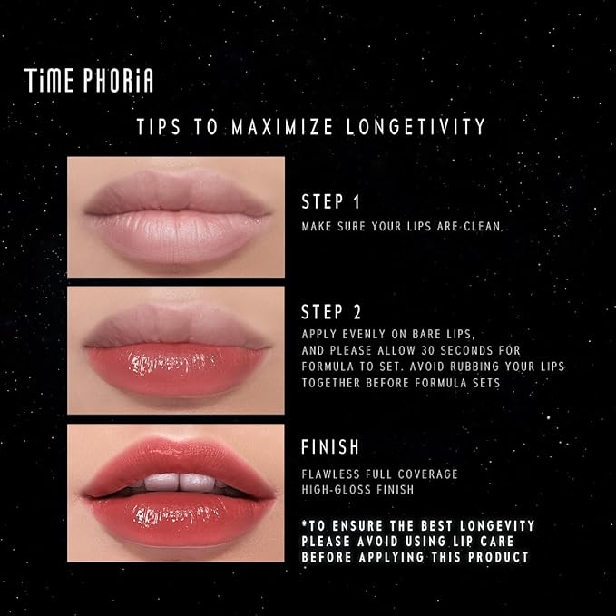 Stellar Dust Lip Stain 18 Terra, Transfer-Proof & Smudge-Proof Lip Gloss, Terracotta Orange Tinted Glossy Finish, High-Pigment Vibrant, Hydrating Lightweight Long-Lasting Lip Makeup