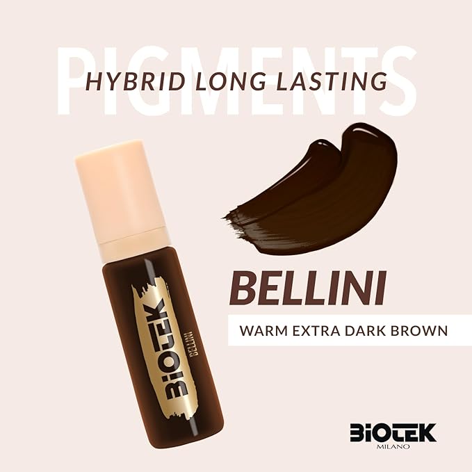 BIOTEK Brow Pigment Color for Long Lasting Makeup - Hybrid Long Lasting - Made in Italy (Bellini)
