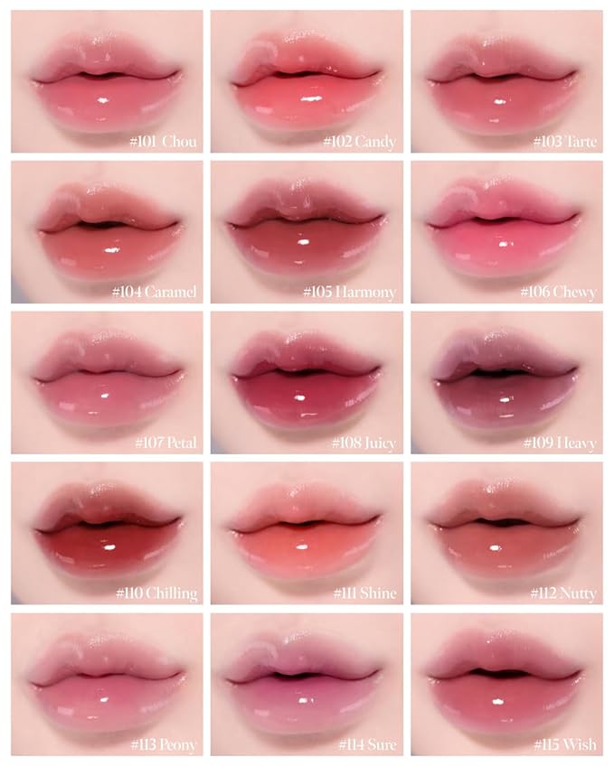 CORLAHAZE Glow Lock Jelly Tint #103 4g, Hydrating Jelly Glow Lip Stain, High-Shine, Long-Lasting Color Moisturizing Lip Enhancer with Rosehip Oil, Collectible Lock-Shaped Design, Korean Makeup