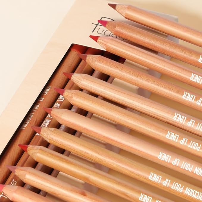 12 Pcs Pink Nude Brown Lip Liner Makeup Set - Waterproof & Smudge-Proof Matte Pencil Lip Liner Pack, Long-Lasting & Durable, Smooth & Easy Glide, Non-Smudge, Contouring, Filling & Layering (Set A)