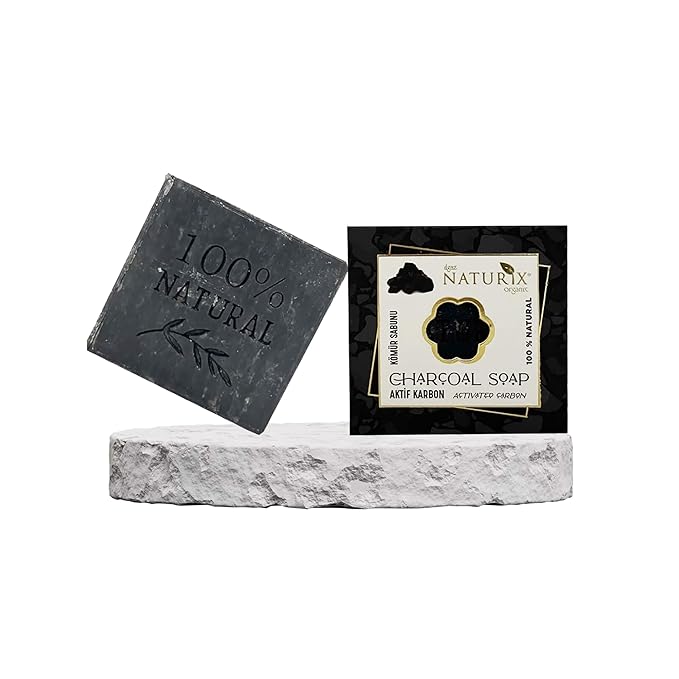Coal Organic Bar Soap Moisturizing Soap Made from Natural Oil | Hair Hand Face Body Bath Wash | Skin Care Cleanser Shampoo
