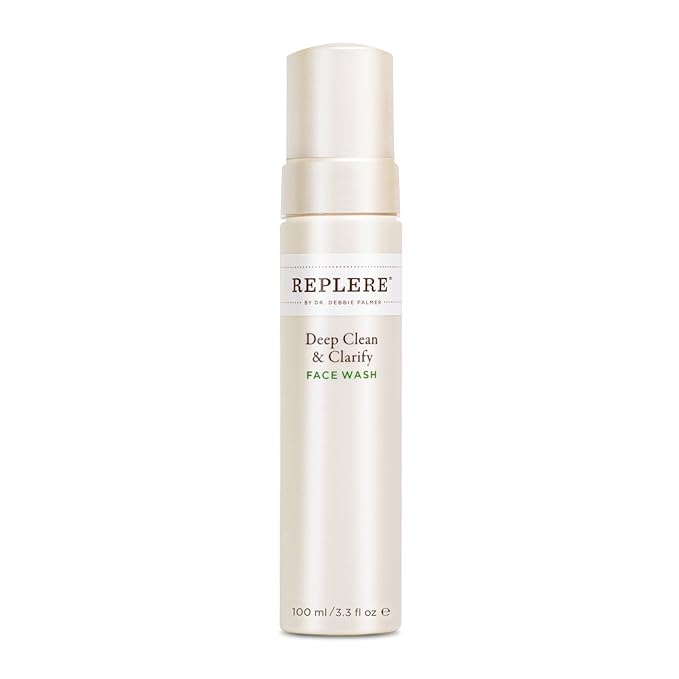 Replere Deep Clean & Clarify - All Natural Exfoliating Face Wash with Coffea Arabica, Green tea and Vitamins A & E