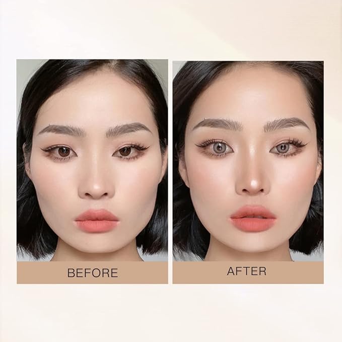 ELLESY Highlighter Makeup Kit - Face Sculpting Contouring Palette with Silky Texture Contour Powder and Brush - C01