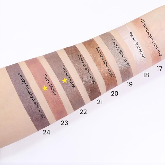 evpct 2Pcs Cream Eyeshadow Sticks Set for Eyes Waterproof, Stone Matte & Putty Matte Eye shadow Stick Pencil Pen Bulk sombras en crema para ojos 22+23