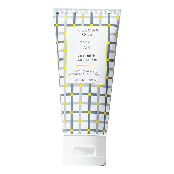 Beekman 1802 Goat Milk Hand Cream, Fresh Air - 2 oz - Moisturizing Lotion for Dry Skin - Anti-Aging Hydration - Good for Sensitive Skin - Cruelty Free - Packaging May Vary