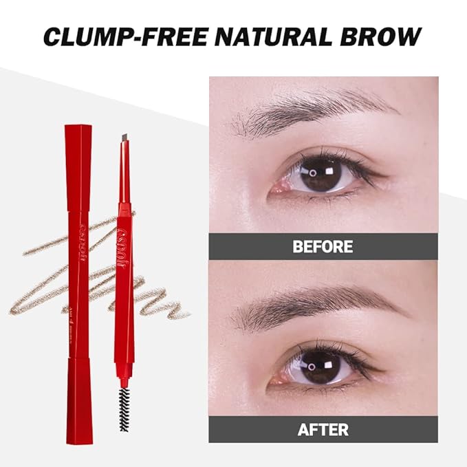 Espoir The Brow Balance Pencil #1 Classic Brown | Eye Brow Pencil that's Natural and Easy to Draw without Clumping | A Detailed and Rich Eyebrow Texture | Korean Makeup