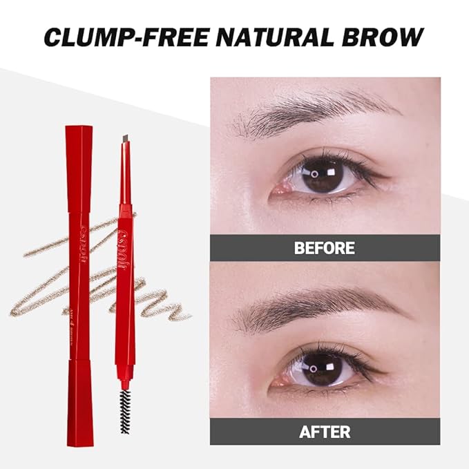 Espoir The Brow Balance Pencil #6 Light Taupe | Eye Brow Pencil Quick and Easy to Draw without Clumping with Slim Triangle Shape| A Detailed and Rich Eyebrow Texture | Korean Eyebrow Makeup