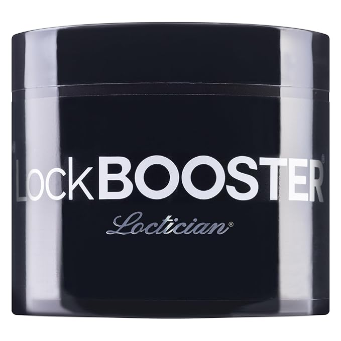 Style Factor Lock BOOSTER Loctician Silver Premium Pomade with Biotin – Max Hold, Expert Styling Gel for Locs, Twists, Braids – for All Hair Types 10.1 oz