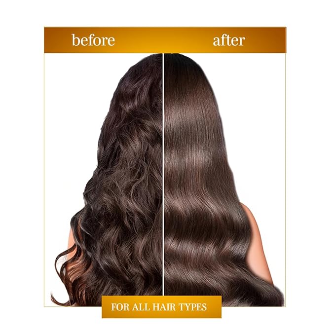 Expert Hair Gold - Restorative Hyaluronic Acid Mask to Repair Damaged Hair, Combat Dryness, Frizz & Split Ends (500g/17.6 Fl Oz)