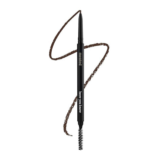 Waterproof Eyebrow Pen with Brush, Brow Pencil & Lash Spoolies for Eyelash Extensions, Eye Brow Pencils for Women, Eyelash Brush & Spoolie Combo, Eyebrow Makeup Tool Set, Brow You Know (Light Brown)