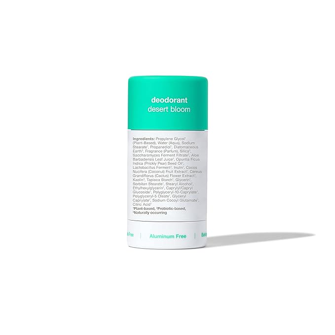 Hume Supernatural Probiotic Roll‑On Deodorant, Aluminum‑Free & Plant‑Based – Gentle on Sensitive Skin, Quick‑Drying, Long‑Lasting Sweat & Odour Protection for Teens & Adults - Desert Bloom, 3-Pack