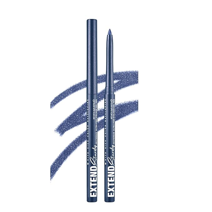 Blue Eyeliner Pencil Waterproof Retractable Cream Blue Gel Eyeliner Smudge-proof Hypoallergenic (08#)