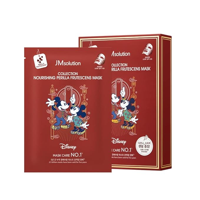 JMsolution Disney Collection Moisture Nourishing Perilla Frutescens mask-Moisturizing nutrition-Korean Skin care facial mask 10EA