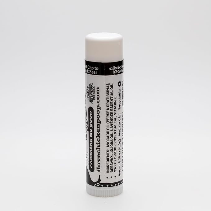 .15 oz. Chicken Poop® ORIGINAL FLAVOR Lip Junk for Dry, Chapped Lips, LIP BALM PACK OF 6