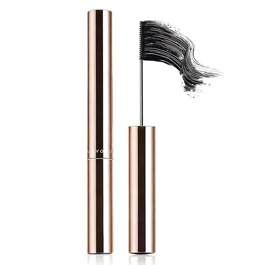 Ultra-Fine Lengthening Waterproof Quick-Dry Mascara, Ultimate Length Volumizing Lashes, for Tiny and Lower Eyelashes & Older Women, Waterproof, Smudge-Proof, Clump-Proof (Black)