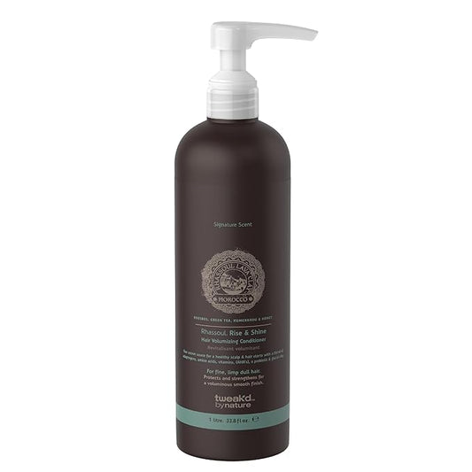 Tweak’d by Nature - Rise & Shine Hair Volumizing Conditioner for Fine Hair, Paraben Free and Sulfate Free Conditioner, Hydrating Hair Care for Soft, Tangle-Free Finish (33.8 ounces)