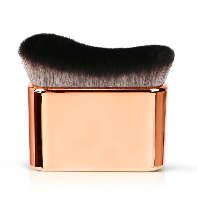 UNIMEIX Self Tanner Brush Sunscreen Body Makeup Brush Kabuki Blend Applicator Spray Tan Blending Beauty Brush for Body Coverage Perfector(Gold)