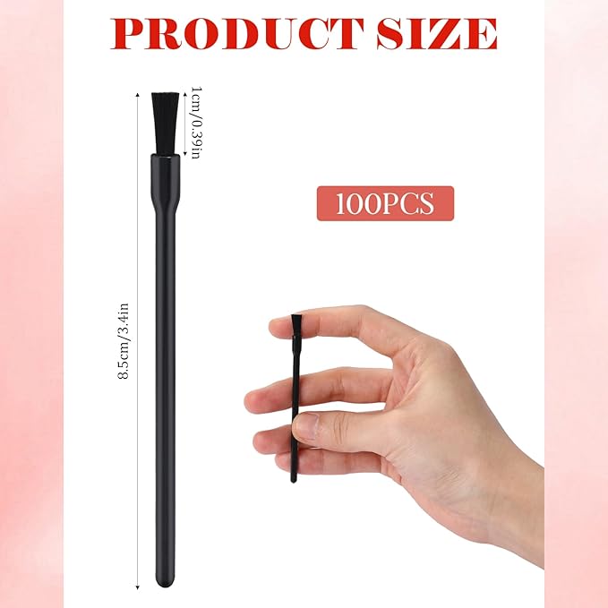 100 Pcs Lip Brushes Disposable Nail Polish Brushes Disposable Lip Brushes Lip Wand Disposable Applicators Lipstick Lip Gloss Wands Nail Polish Brush Multifunctional Makeup Brushes for Women