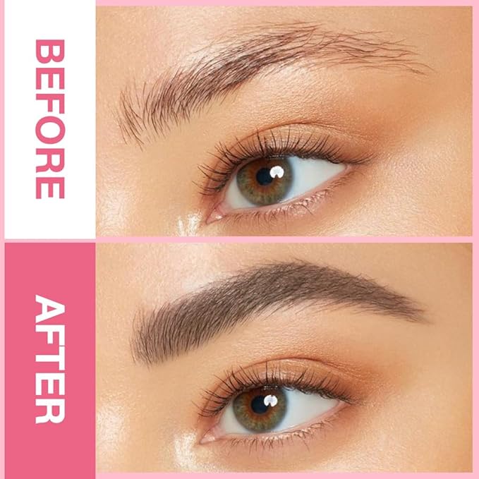 3Pcs Waterproof Eyebrow Pencil, Professional Makeup Micro Brow Pencil, Double-ended ultra-fine eyebrow pencil, Ultra-Fine Mechanical Pencil (3, 03#Black Brown)