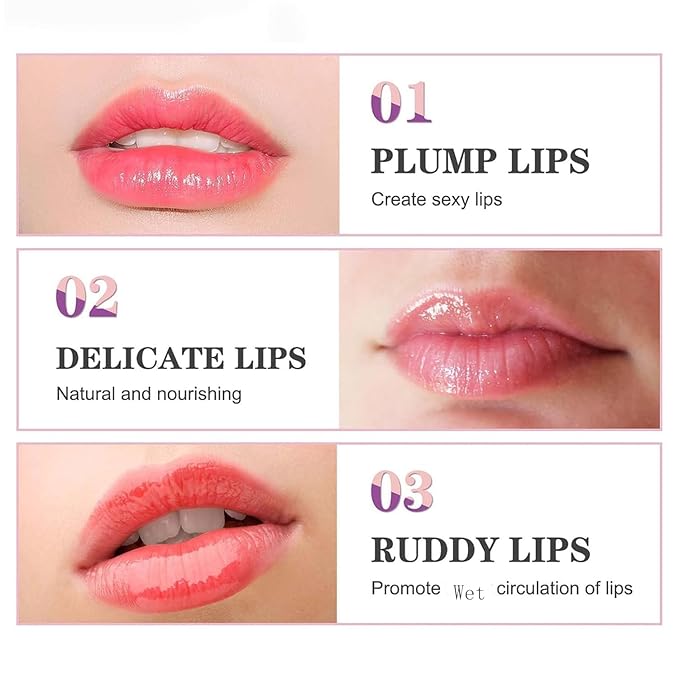 Color Changing Lipstick, Gold Crystal Color Changing Lipstick, Transferproof Colors Changings Transparente Lipsticks, Long Lasting 24 Hours, Moisturizing Glossy Shine Lip Gloss for Women (1pcs)
