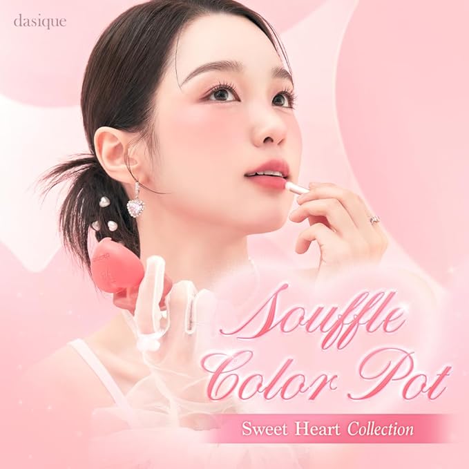 dasique Souffle Color Pot #01 Salmon Buff – Makeup Blush, Buildable Silky-Smooth Texture, Build-In Mini Brush, Multi-Use For Cheek and Lip