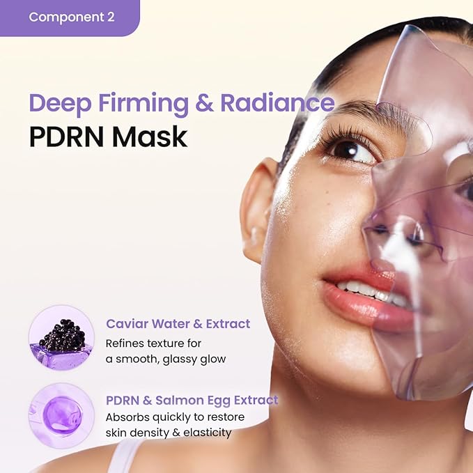 BIODANCE Soothing & Renewal Duo: Sea Kelp & Caviar PDRN Real Deep Overnight Gel Mask for Glass Skin, Korean Skin Care, Gifts for women, Skin Care Set