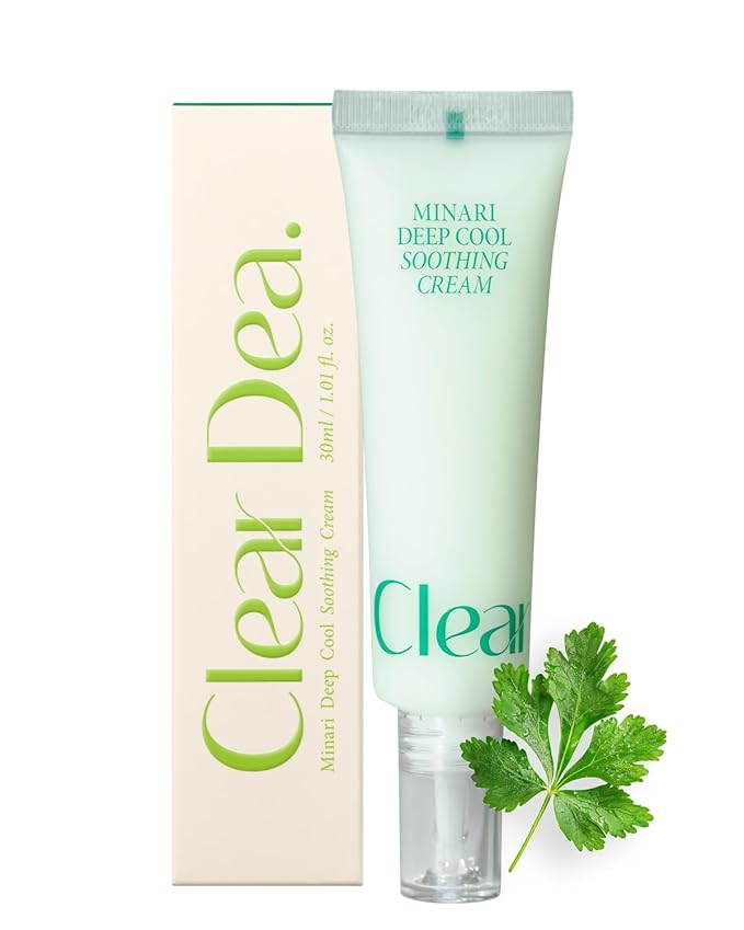 Minari Cool Soothing Cream for face – K-Beauty Hydrating & Moisturizer with Korean Water Parsley, 30ml/1.01oz