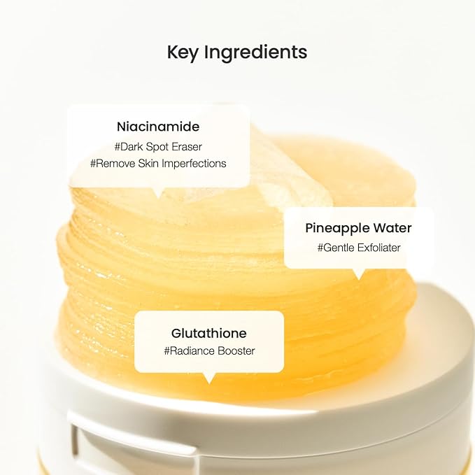 Biodance Vita Niacinamide Gel Toner Pads, Dark Spot Corrector, Evening Skin Tone, Gentle Exfoliating Toner Pads with Vitamin C, Korean Skincare, Stocking Stuffersㅣ4.93 fl.oz.(140g)*60Pads