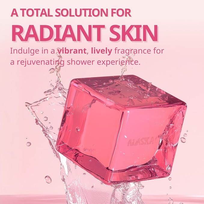 Rose Glow Perfumed Shower Bar Dark Spot Removal Rosy Body Wash 4.93 oz Soft Smooth Skin Cleans Moisturizes Perfect for Women Gift Beauty