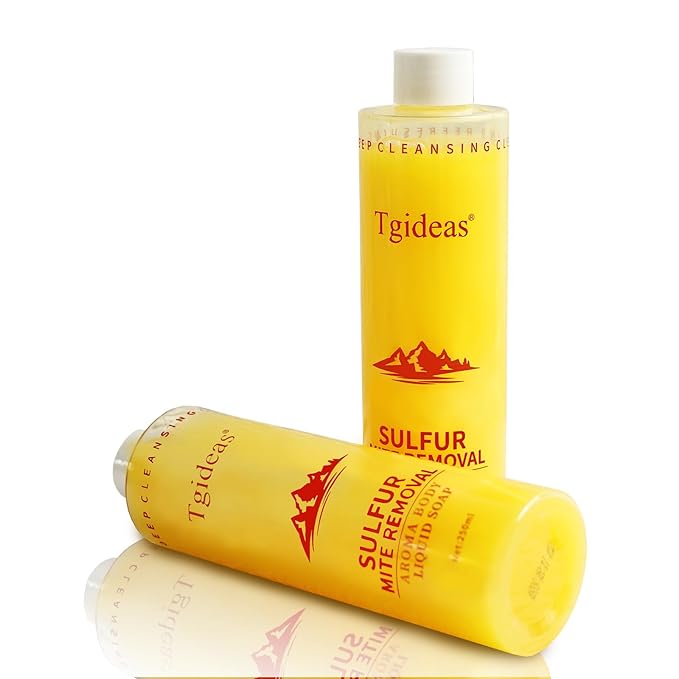 Sulfur Soap Body Wash Shampoo - Deep Cleansing for Balancing Skin - Gentle Daily Care for Body and Scalp - 500ml for Men and Women