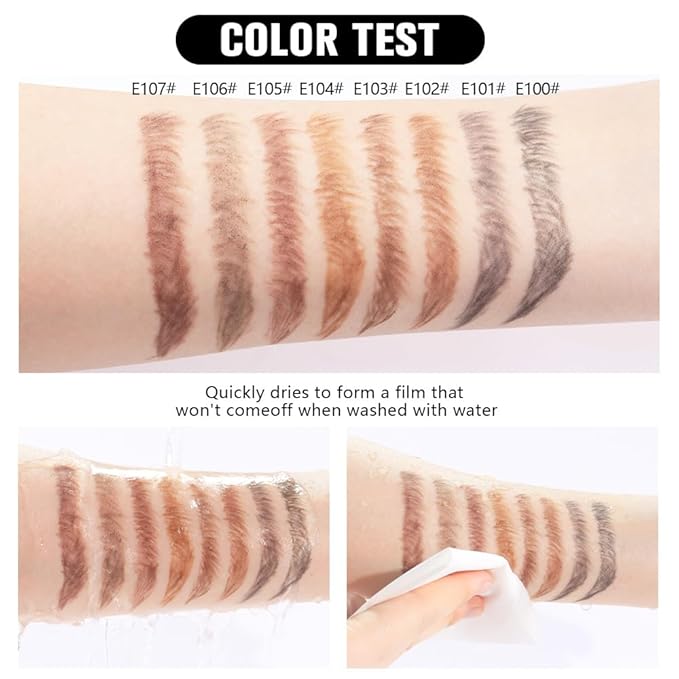 6Pcs Black Eyebrow Pencils for Women,Wooden Hard-Core Eyebrow Eyeliner Pencil,Sharpener Included,Long Lasting Waterproof Sweat-proof Create a Natural Eye Brow Makeup,Beginner Brow Pencil,Cruelty-Free