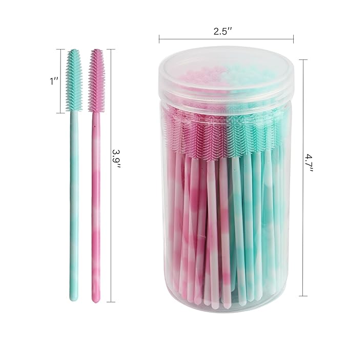Disposable Silicone Eyelash Mascara Brushes Wands Applicator Eyebrow Brush Makeup Tool Kit Set Tool Bulk