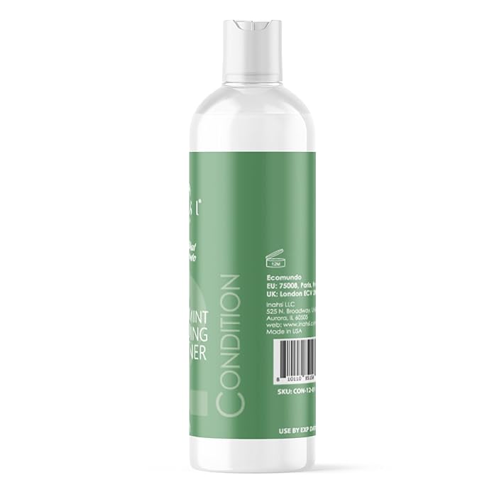 Soothing Mint Moisturizing Conditioner, 12 oz - Plant-Based Formula for Naturally Curly Hair, Hair Products for Men, Women, and Kids, Made in USA