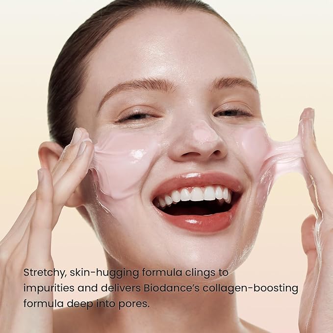 BIODANCE Collagen Mask To Foam Cleanser, Face Wash for Women, 2-in-1 Pore Mask and Hydrating Foaming Facial Cleanser for Sensitive Skin, Oily Skin, Korean Skincareㅣ5.07 fl. oz. (150 ml)