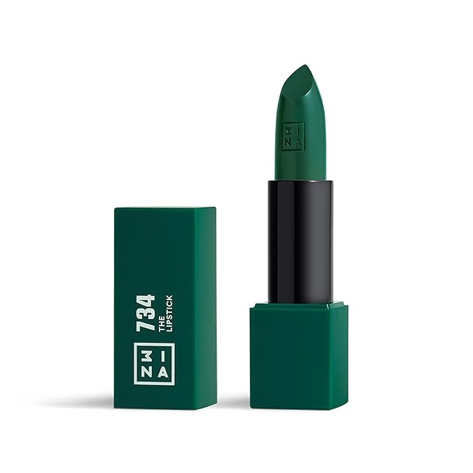 3INA The Lipstick - Moisturizing Lipstick for Women - Semi-Matte Satin Finish with 5-Hour Long Wear - Highly Pigmented and Comfortable - 734-0.16 oz