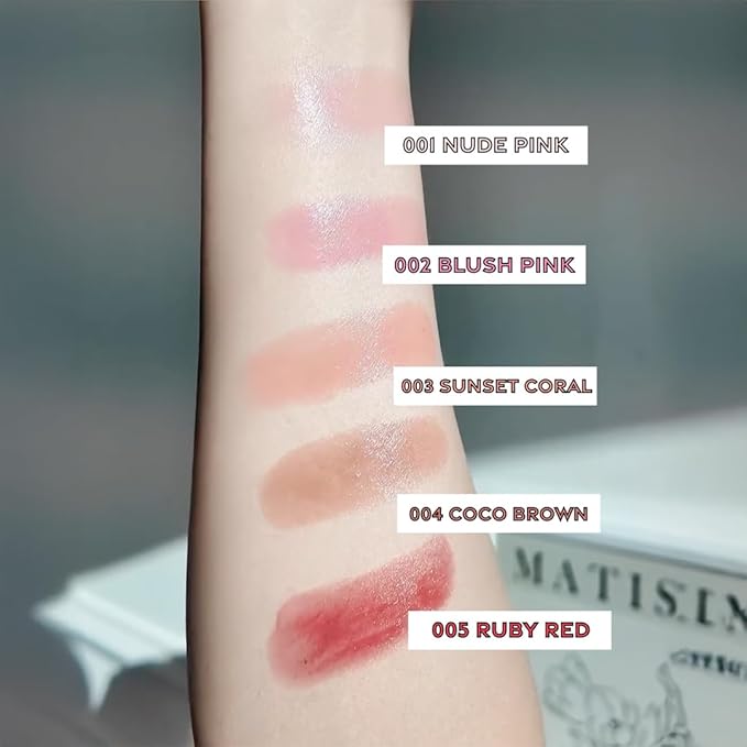 Lip Balm – Long-Lasting Hydration with Natural Color – Korean Beauty, Oasis Plant Complex, Silicone-Free, Vegan & Cruelty-Free Lip Care (002 Blush Pink)