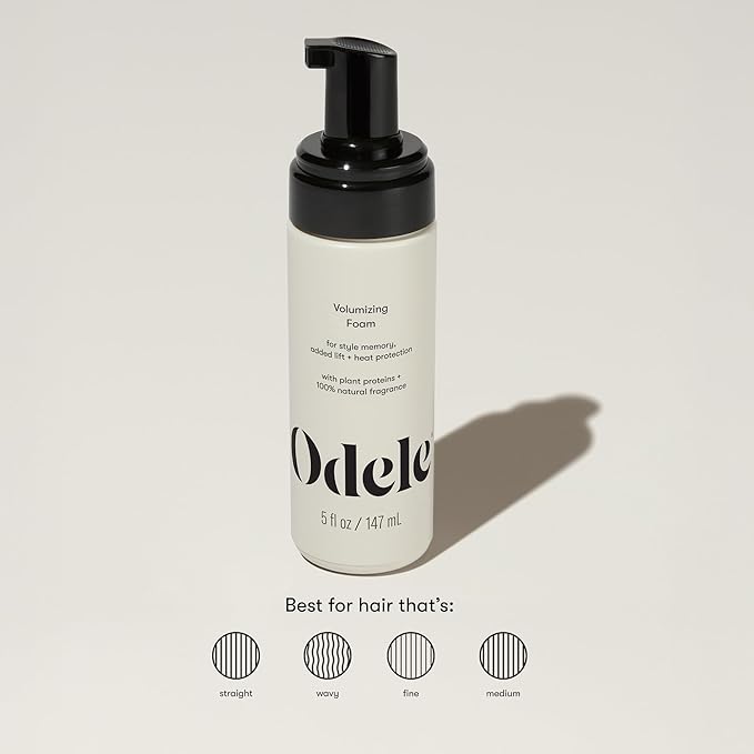 Volumizing Foam Hair Styler for Heat Protection, Added Lift, and Straight to Wavy or Fine to Medium Hair Types, 5 Fl Oz