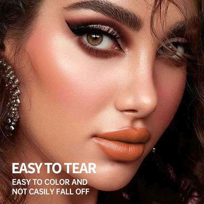 Matte Lip Stain Peel Off Lip line Tattoo, Peel-off Lip Stain Masque - All Day Peel Off Lip Tint，Long Lasting Waterproof Transfer-proof Lip Mask Lip Color Peel Off Lip Gloss,Stay Lip Makeup 03#