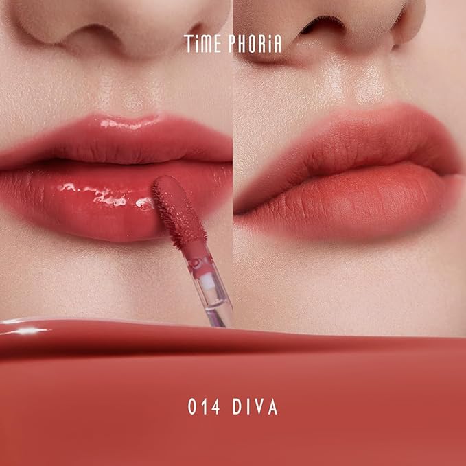 Altera Blurring Lip Tint 014 Diva, Burnt Orange Glossy to Soft Matte Finish, Blur Lip Lines, Weightless No-Sticky Airy Velvet Texture, Vibrant Hydrating Long-Lasting Lip Makeup