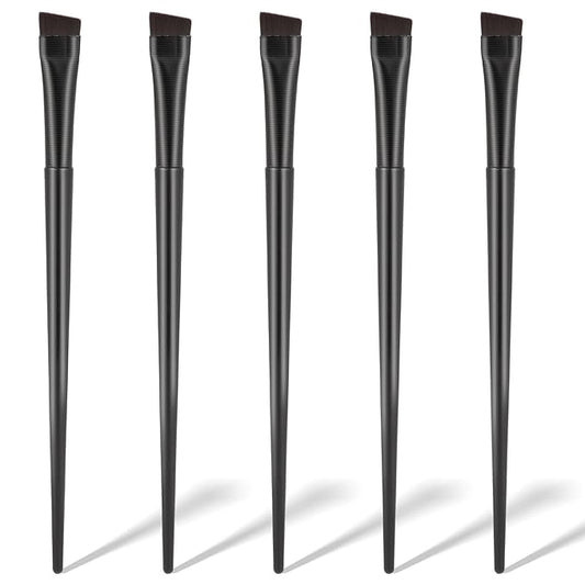 50 Pcs Eyebrow Tint Brushes Angled Eyeliner Brushes Eyebrow Brush Applicator, Ultra Thin Angled Eyeliner Eyeshadow Makeup Brush Applicator