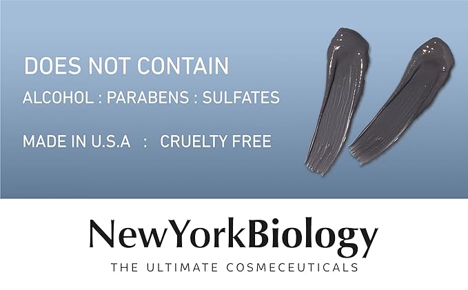 New York Biology Dead Sea Mud Mask for Face and Body with Stem Cell and Collagen - Spa Quality Pore Reducer for Acne, Blackheads and Oily Skin, Natural Skincare - Tightens Skin - 4 oz - Pack of 2