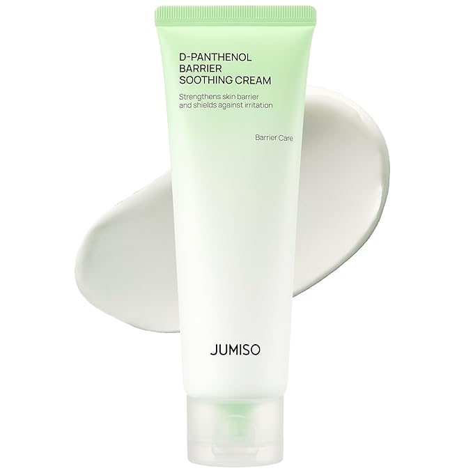 JUMISO D-Panthenol Barrier Soothing Cream - Sensitive Skin Moisturizer with Provitamin B5, 5 Types Ceramides, Centella Asiatica and Squalane - Barrier Repair Korean K-Beauty Face Cream, 2.71oz