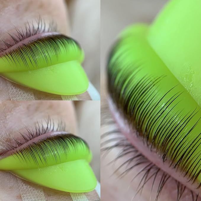 Lash Lift Shields No Glue Soft Silicone Eyelash Perm Rod Flat C Curl Pad Lifts Lashes Beautiful Full Lash Lifting Roller Set with Eye Patches Ribbon Cover Compensator Y Brush Tool Lami Lamination