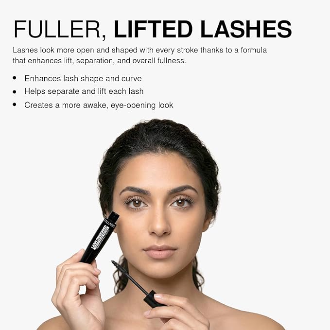Palladio Lash Obsessed Mascara, Extreme Definition Lengthening Mascara, Amplifies Volume & Fullness, Evenly Coats Lashes, Lucious Length, Natural lengthening, No Smudging, All Day Wear, Black