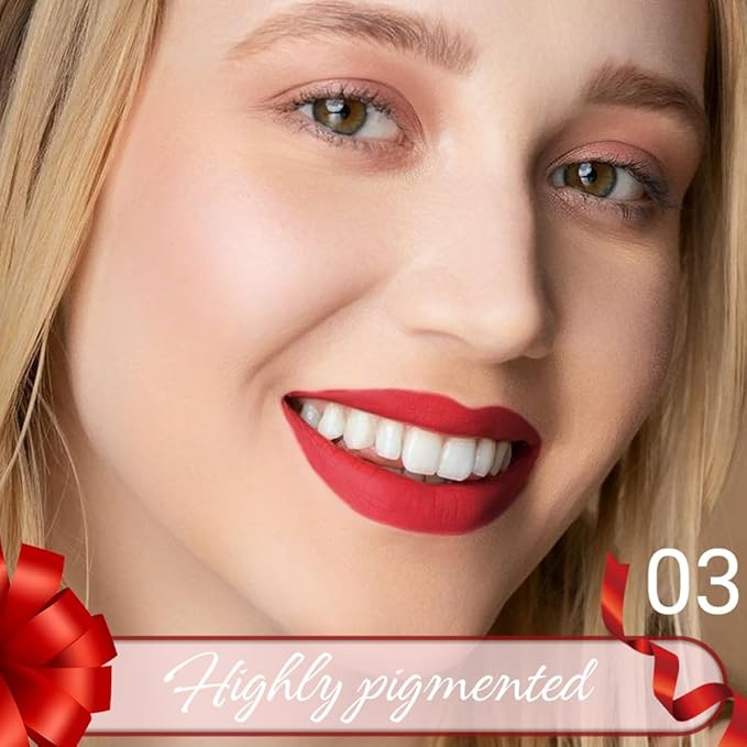 Cherry Red Crayon Matte Lipstick Lip Liner Pencil, Moisture Smooth Lipstick Penil, With Pencil Sharpener Sharpenable Lip Pen Ultimate Lip Crayon for Women Easy to Apply Waterproof 03#