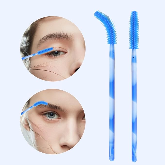 Disposable Silicone Eyelash Mascara Brushes Wands Applicator Eyebrow Brush Makeup Tool Kit Set Tool Bulk