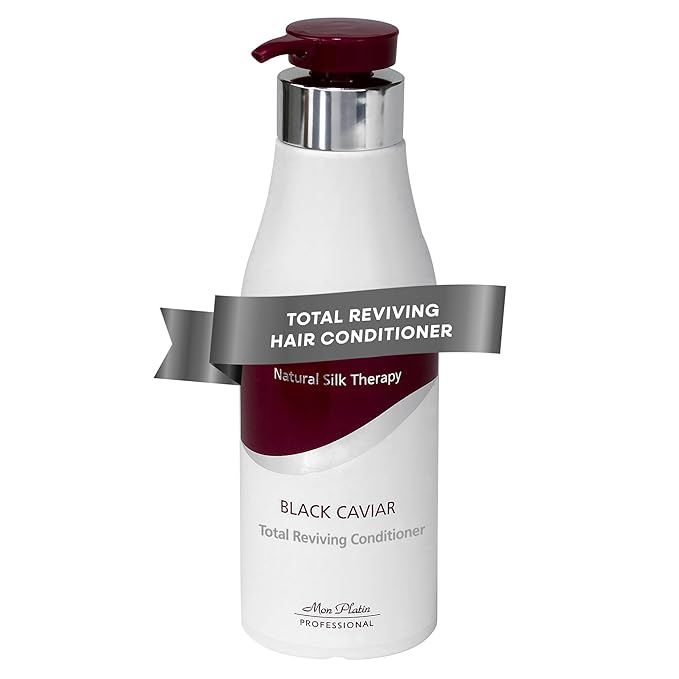 Mon Platin Hair Mask & Dream Hair Spray Bundle, Moisturizing Shampoo – Deep Conditioning Mask Formula for Dry and Damaged Hair, Heat Protection (Black Caviar Total Reviving Hair Conditioner)